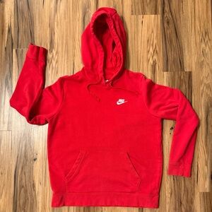 Nike Women’s Red Hoodie – Size Large - Great Condition - Embroidered Logo